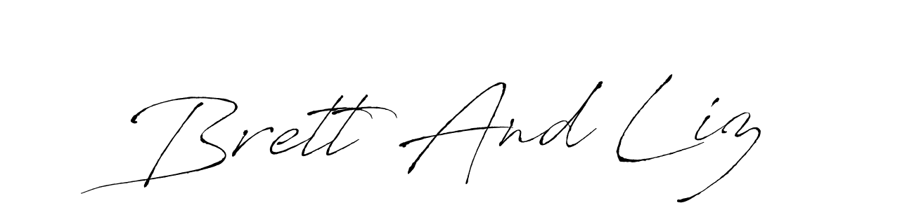 How to Draw Brett And Liz signature style? Antro_Vectra is a latest design signature styles for name Brett And Liz. Brett And Liz signature style 6 images and pictures png