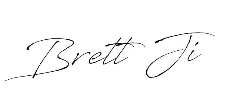 Also we have Brett Ji name is the best signature style. Create professional handwritten signature collection using Antro_Vectra autograph style. Brett Ji signature style 6 images and pictures png