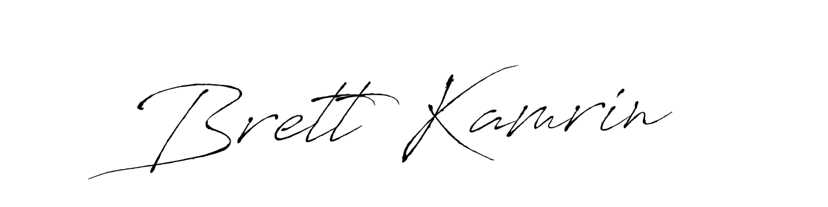 Make a beautiful signature design for name Brett Kamrin. With this signature (Antro_Vectra) style, you can create a handwritten signature for free. Brett Kamrin signature style 6 images and pictures png