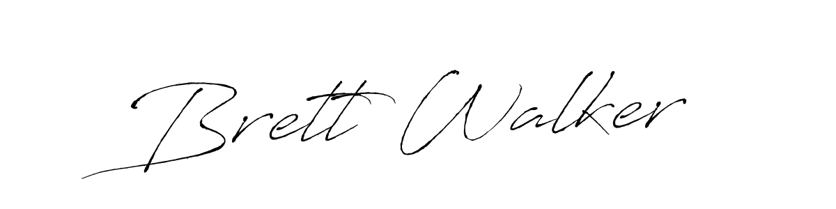 Brett Walker stylish signature style. Best Handwritten Sign (Antro_Vectra) for my name. Handwritten Signature Collection Ideas for my name Brett Walker. Brett Walker signature style 6 images and pictures png