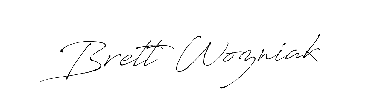 The best way (Antro_Vectra) to make a short signature is to pick only two or three words in your name. The name Brett Wozniak include a total of six letters. For converting this name. Brett Wozniak signature style 6 images and pictures png