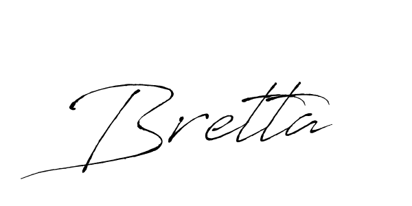 Antro_Vectra is a professional signature style that is perfect for those who want to add a touch of class to their signature. It is also a great choice for those who want to make their signature more unique. Get Bretta name to fancy signature for free. Bretta signature style 6 images and pictures png