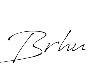 Make a beautiful signature design for name Brhu. With this signature (Antro_Vectra) style, you can create a handwritten signature for free. Brhu signature style 6 images and pictures png