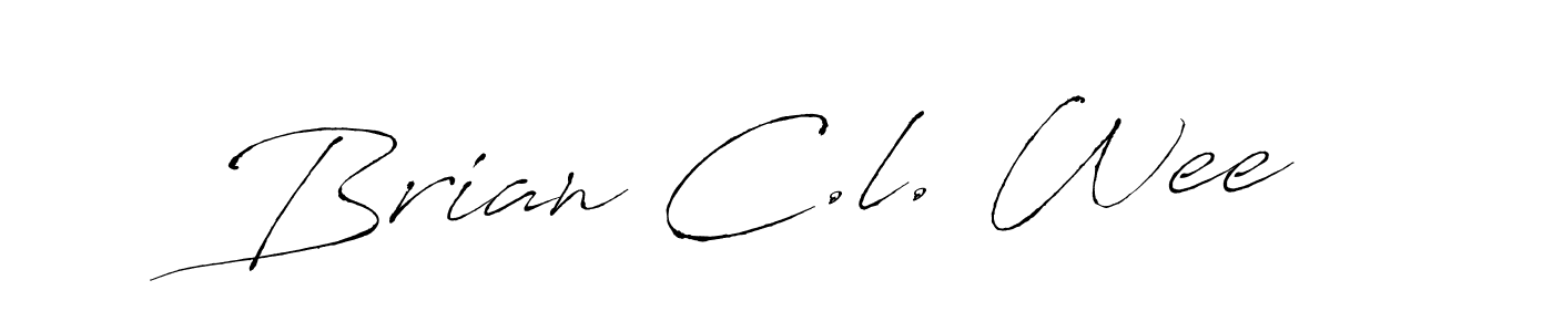 Make a beautiful signature design for name Brian C.l. Wee. With this signature (Antro_Vectra) style, you can create a handwritten signature for free. Brian C.l. Wee signature style 6 images and pictures png