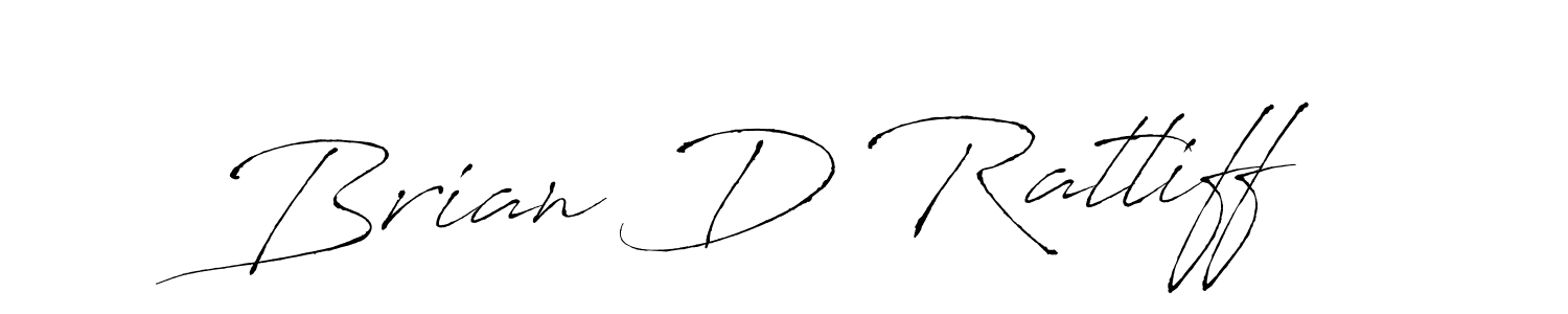 How to make Brian D Ratliff name signature. Use Antro_Vectra style for creating short signs online. This is the latest handwritten sign. Brian D Ratliff signature style 6 images and pictures png