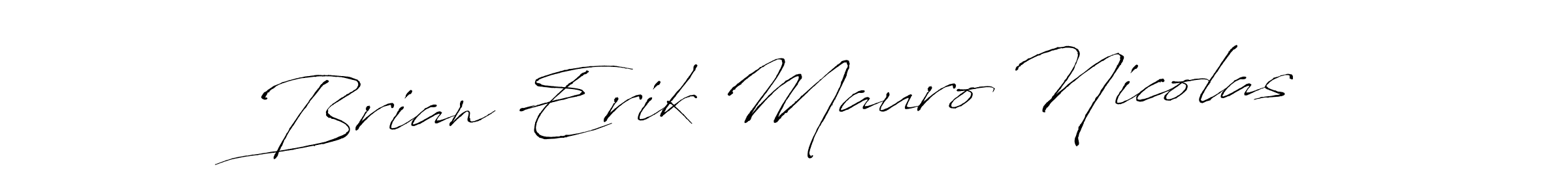 This is the best signature style for the Brian Erik Mauro Nicolas name. Also you like these signature font (Antro_Vectra). Mix name signature. Brian Erik Mauro Nicolas signature style 6 images and pictures png
