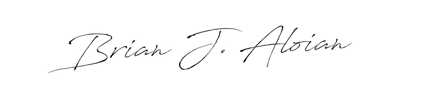 Brian J. Aloian stylish signature style. Best Handwritten Sign (Antro_Vectra) for my name. Handwritten Signature Collection Ideas for my name Brian J. Aloian. Brian J. Aloian signature style 6 images and pictures png