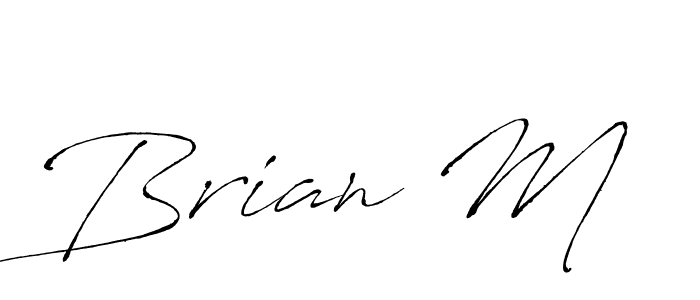 You should practise on your own different ways (Antro_Vectra) to write your name (Brian M) in signature. don't let someone else do it for you. Brian M signature style 6 images and pictures png