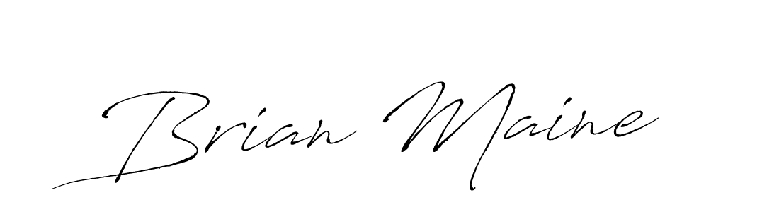 You should practise on your own different ways (Antro_Vectra) to write your name (Brian Maine) in signature. don't let someone else do it for you. Brian Maine signature style 6 images and pictures png