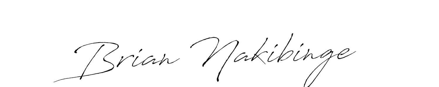 How to make Brian Nakibinge name signature. Use Antro_Vectra style for creating short signs online. This is the latest handwritten sign. Brian Nakibinge signature style 6 images and pictures png