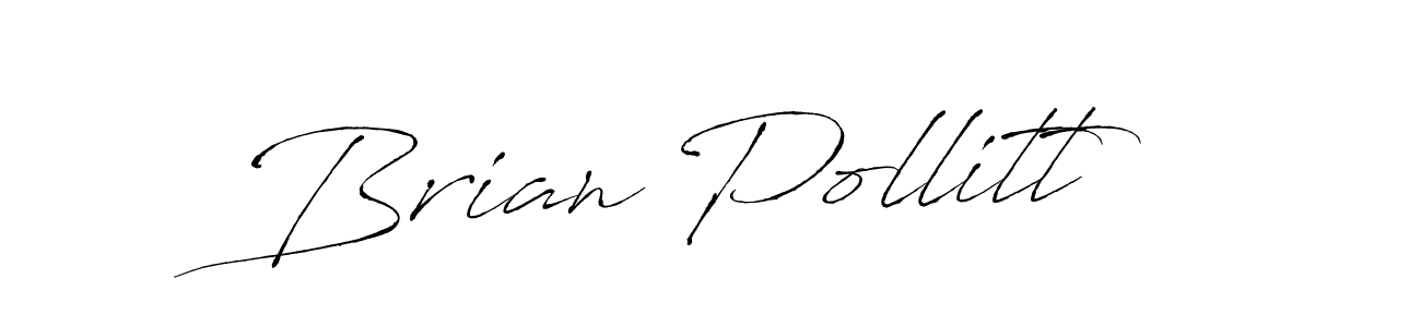 Brian Pollitt stylish signature style. Best Handwritten Sign (Antro_Vectra) for my name. Handwritten Signature Collection Ideas for my name Brian Pollitt. Brian Pollitt signature style 6 images and pictures png