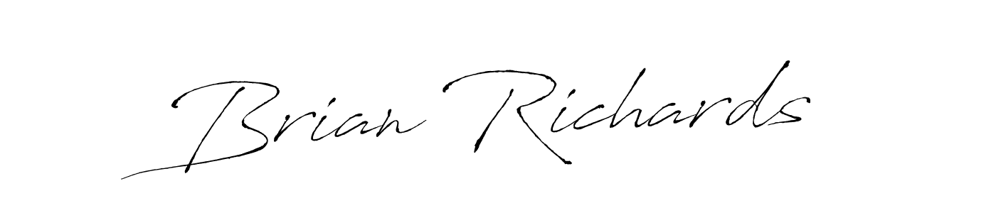 Design your own signature with our free online signature maker. With this signature software, you can create a handwritten (Antro_Vectra) signature for name Brian Richards. Brian Richards signature style 6 images and pictures png