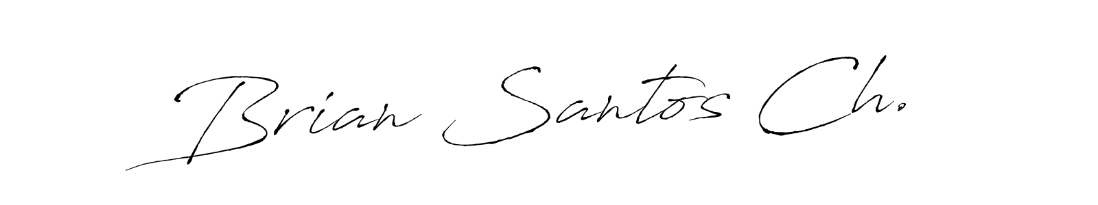 Make a beautiful signature design for name Brian Santos Ch.. With this signature (Antro_Vectra) style, you can create a handwritten signature for free. Brian Santos Ch. signature style 6 images and pictures png