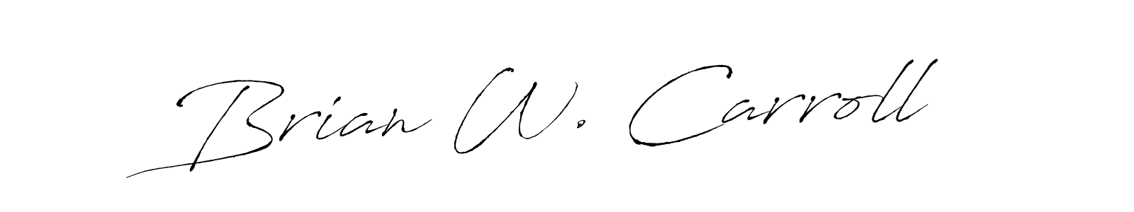 Antro_Vectra is a professional signature style that is perfect for those who want to add a touch of class to their signature. It is also a great choice for those who want to make their signature more unique. Get Brian W. Carroll name to fancy signature for free. Brian W. Carroll signature style 6 images and pictures png