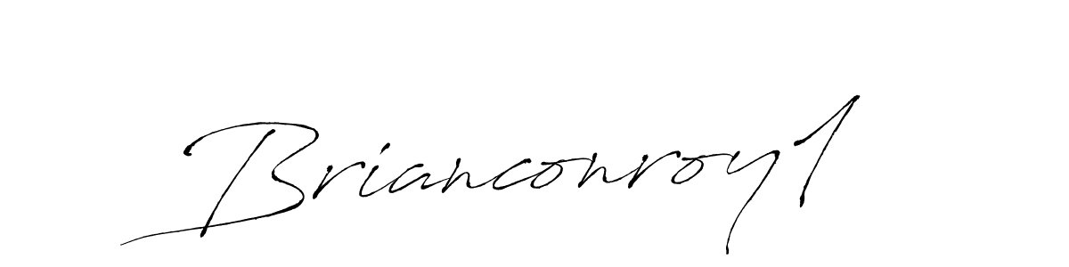 How to make Brianconroy1 name signature. Use Antro_Vectra style for creating short signs online. This is the latest handwritten sign. Brianconroy1 signature style 6 images and pictures png