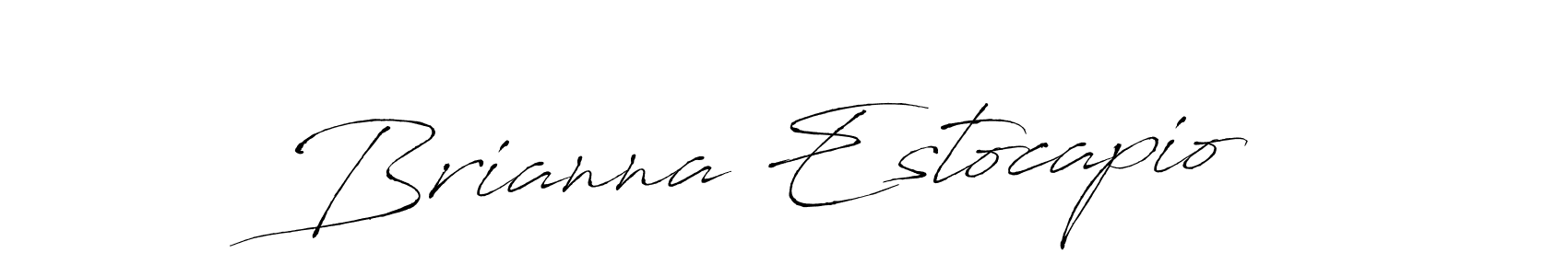 Make a beautiful signature design for name Brianna Estocapio. With this signature (Antro_Vectra) style, you can create a handwritten signature for free. Brianna Estocapio signature style 6 images and pictures png