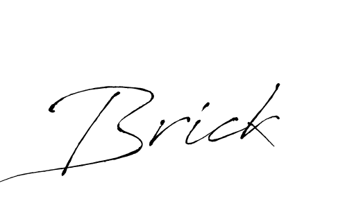 Use a signature maker to create a handwritten signature online. With this signature software, you can design (Antro_Vectra) your own signature for name Brick. Brick signature style 6 images and pictures png