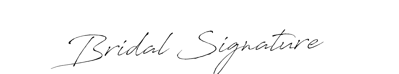 Similarly Antro_Vectra is the best handwritten signature design. Signature creator online .You can use it as an online autograph creator for name Bridal Signature. Bridal Signature signature style 6 images and pictures png