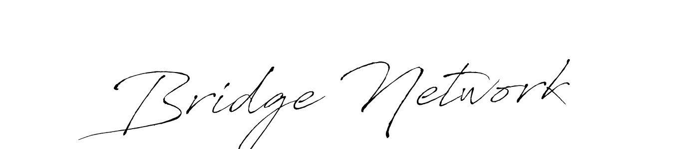 Make a beautiful signature design for name Bridge Network. With this signature (Antro_Vectra) style, you can create a handwritten signature for free. Bridge Network signature style 6 images and pictures png