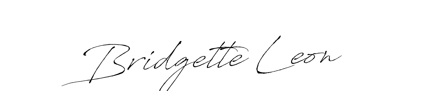 Design your own signature with our free online signature maker. With this signature software, you can create a handwritten (Antro_Vectra) signature for name Bridgette Leon. Bridgette Leon signature style 6 images and pictures png