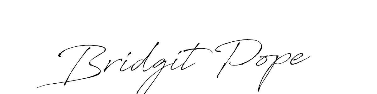 How to make Bridgit Pope name signature. Use Antro_Vectra style for creating short signs online. This is the latest handwritten sign. Bridgit Pope signature style 6 images and pictures png