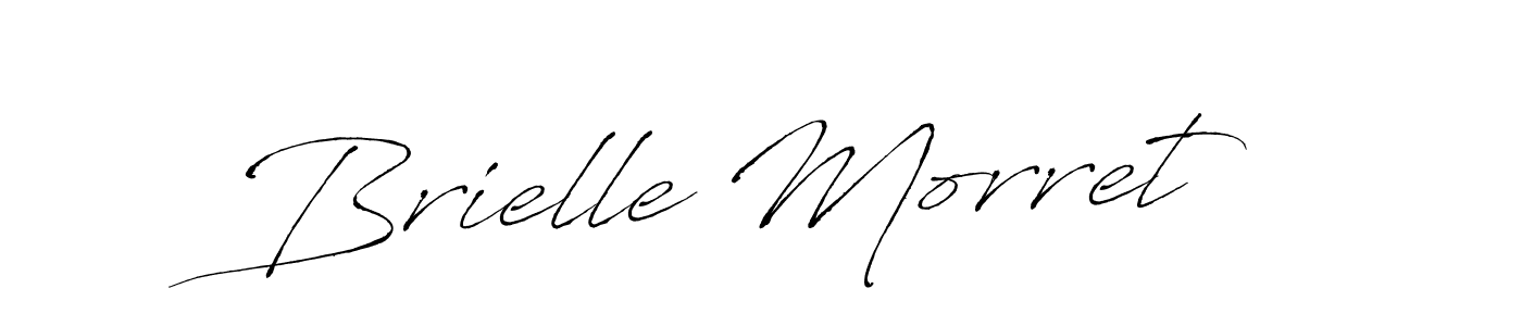 You should practise on your own different ways (Antro_Vectra) to write your name (Brielle Morret) in signature. don't let someone else do it for you. Brielle Morret signature style 6 images and pictures png