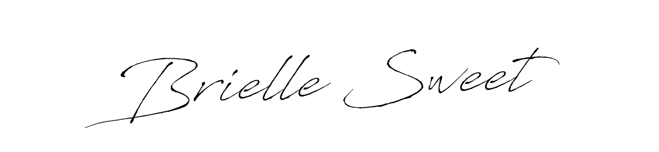 Brielle Sweet stylish signature style. Best Handwritten Sign (Antro_Vectra) for my name. Handwritten Signature Collection Ideas for my name Brielle Sweet. Brielle Sweet signature style 6 images and pictures png