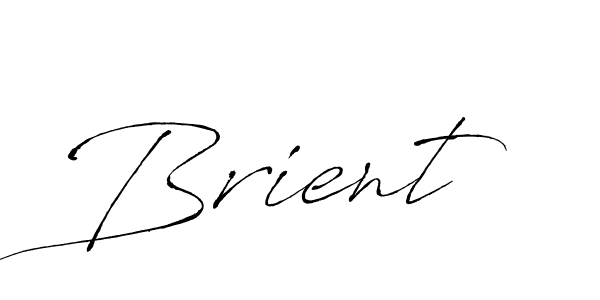 Use a signature maker to create a handwritten signature online. With this signature software, you can design (Antro_Vectra) your own signature for name Brient. Brient signature style 6 images and pictures png