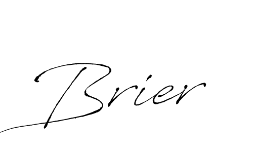 Make a beautiful signature design for name Brier. With this signature (Antro_Vectra) style, you can create a handwritten signature for free. Brier signature style 6 images and pictures png