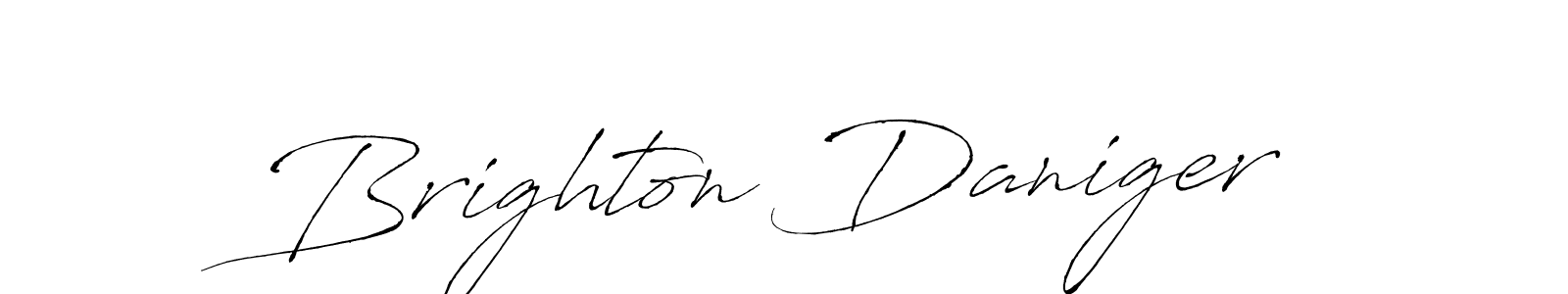 Brighton Daniger stylish signature style. Best Handwritten Sign (Antro_Vectra) for my name. Handwritten Signature Collection Ideas for my name Brighton Daniger. Brighton Daniger signature style 6 images and pictures png