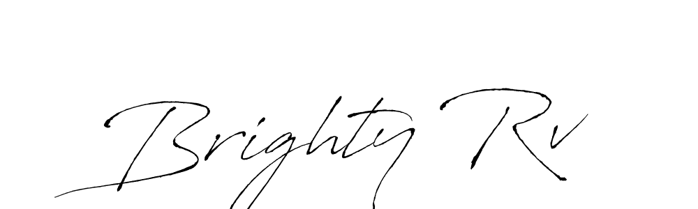 Make a beautiful signature design for name Brighty Rv. With this signature (Antro_Vectra) style, you can create a handwritten signature for free. Brighty Rv signature style 6 images and pictures png
