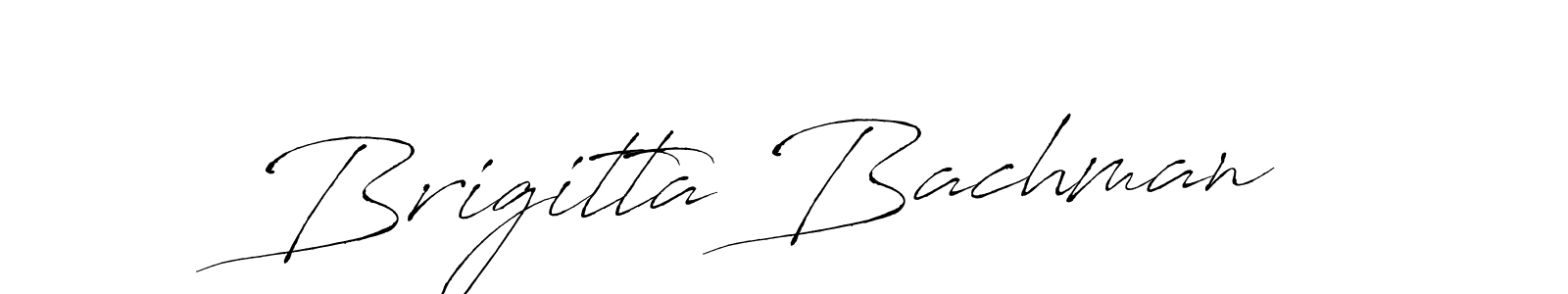 How to make Brigitta Bachman name signature. Use Antro_Vectra style for creating short signs online. This is the latest handwritten sign. Brigitta Bachman signature style 6 images and pictures png