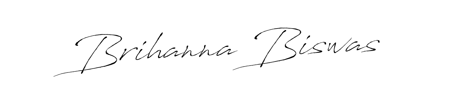 Antro_Vectra is a professional signature style that is perfect for those who want to add a touch of class to their signature. It is also a great choice for those who want to make their signature more unique. Get Brihanna Biswas name to fancy signature for free. Brihanna Biswas signature style 6 images and pictures png