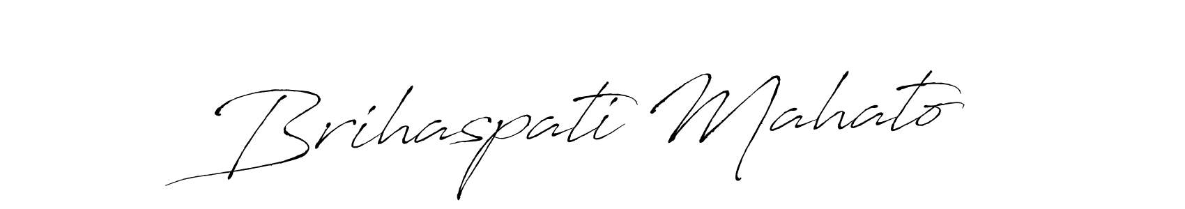 Create a beautiful signature design for name Brihaspati Mahato. With this signature (Antro_Vectra) fonts, you can make a handwritten signature for free. Brihaspati Mahato signature style 6 images and pictures png