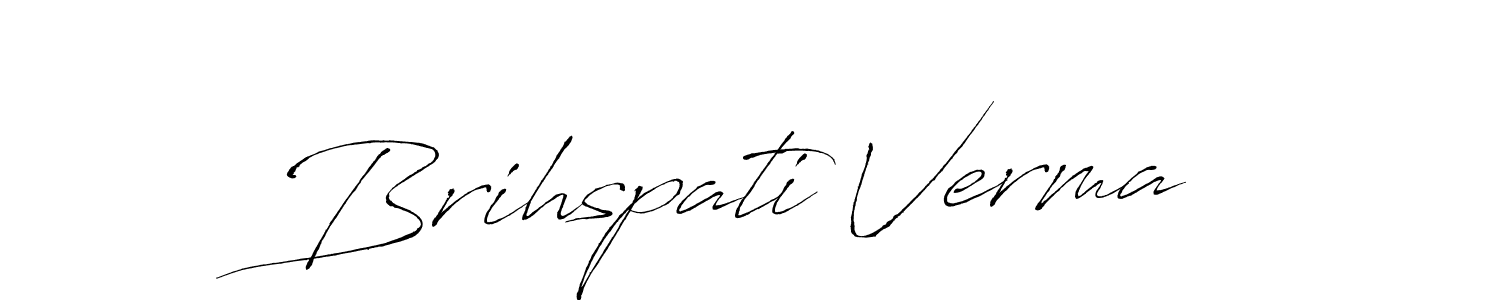 Design your own signature with our free online signature maker. With this signature software, you can create a handwritten (Antro_Vectra) signature for name Brihspati Verma. Brihspati Verma signature style 6 images and pictures png