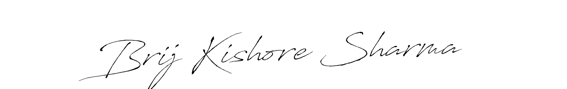 Make a beautiful signature design for name Brij Kishore Sharma. With this signature (Antro_Vectra) style, you can create a handwritten signature for free. Brij Kishore Sharma signature style 6 images and pictures png