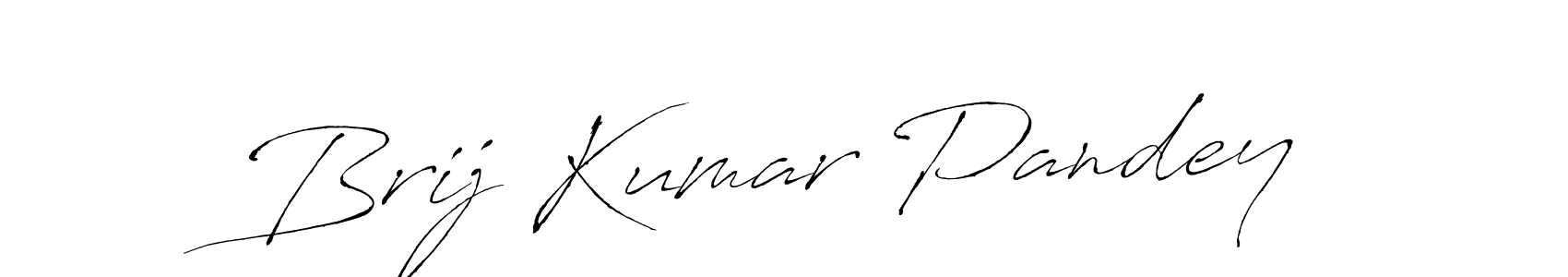 How to make Brij Kumar Pandey name signature. Use Antro_Vectra style for creating short signs online. This is the latest handwritten sign. Brij Kumar Pandey signature style 6 images and pictures png