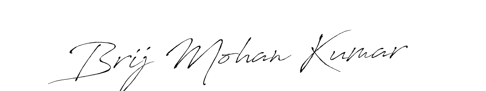 Brij Mohan Kumar stylish signature style. Best Handwritten Sign (Antro_Vectra) for my name. Handwritten Signature Collection Ideas for my name Brij Mohan Kumar. Brij Mohan Kumar signature style 6 images and pictures png