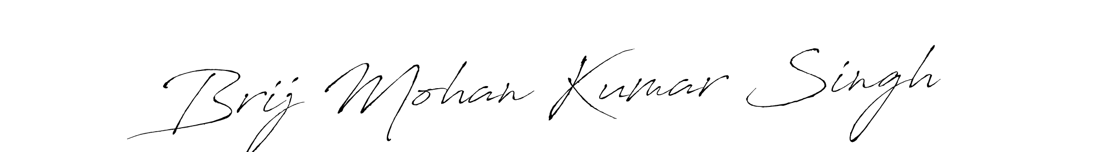 Design your own signature with our free online signature maker. With this signature software, you can create a handwritten (Antro_Vectra) signature for name Brij Mohan Kumar Singh. Brij Mohan Kumar Singh signature style 6 images and pictures png