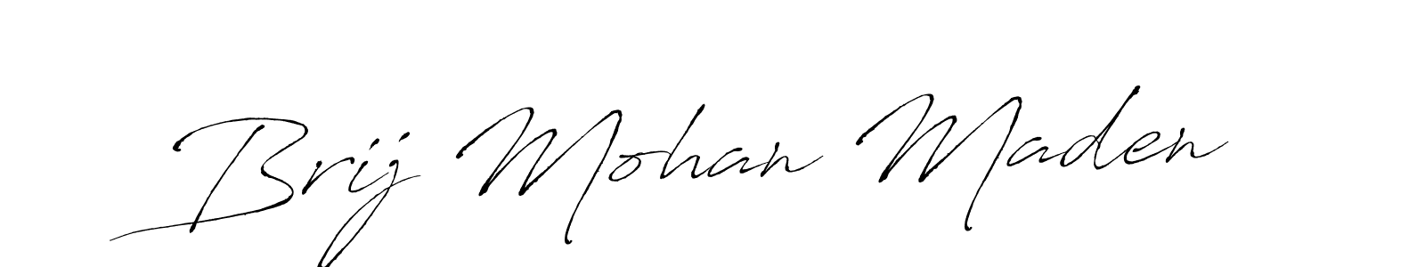 Make a beautiful signature design for name Brij Mohan Maden. Use this online signature maker to create a handwritten signature for free. Brij Mohan Maden signature style 6 images and pictures png