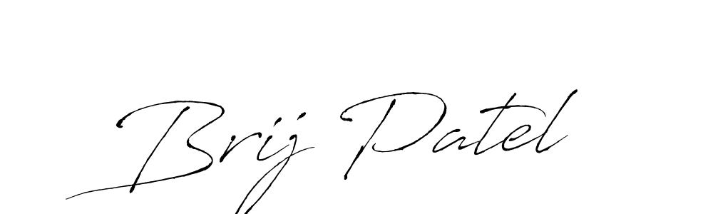 Make a beautiful signature design for name Brij Patel. With this signature (Antro_Vectra) style, you can create a handwritten signature for free. Brij Patel signature style 6 images and pictures png