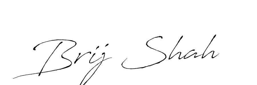 Design your own signature with our free online signature maker. With this signature software, you can create a handwritten (Antro_Vectra) signature for name Brij Shah. Brij Shah signature style 6 images and pictures png