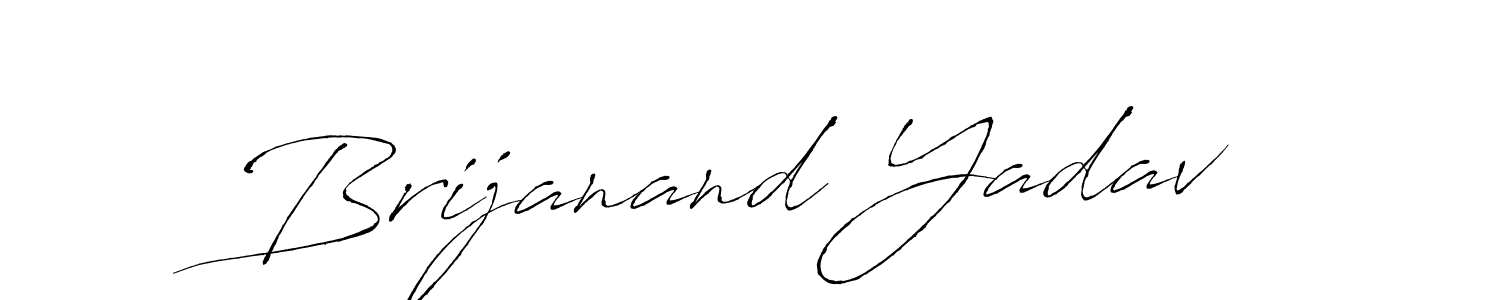 Design your own signature with our free online signature maker. With this signature software, you can create a handwritten (Antro_Vectra) signature for name Brijanand Yadav. Brijanand Yadav signature style 6 images and pictures png