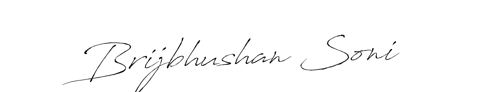 How to make Brijbhushan Soni signature? Antro_Vectra is a professional autograph style. Create handwritten signature for Brijbhushan Soni name. Brijbhushan Soni signature style 6 images and pictures png