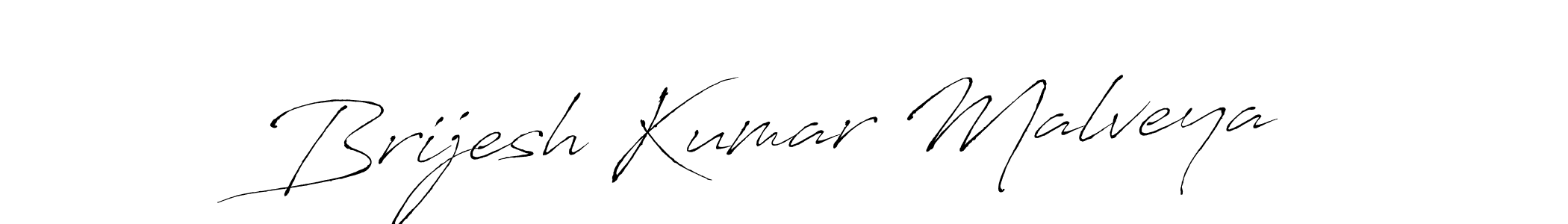 How to make Brijesh Kumar Malveya name signature. Use Antro_Vectra style for creating short signs online. This is the latest handwritten sign. Brijesh Kumar Malveya signature style 6 images and pictures png