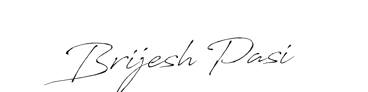 How to make Brijesh Pasi name signature. Use Antro_Vectra style for creating short signs online. This is the latest handwritten sign. Brijesh Pasi signature style 6 images and pictures png