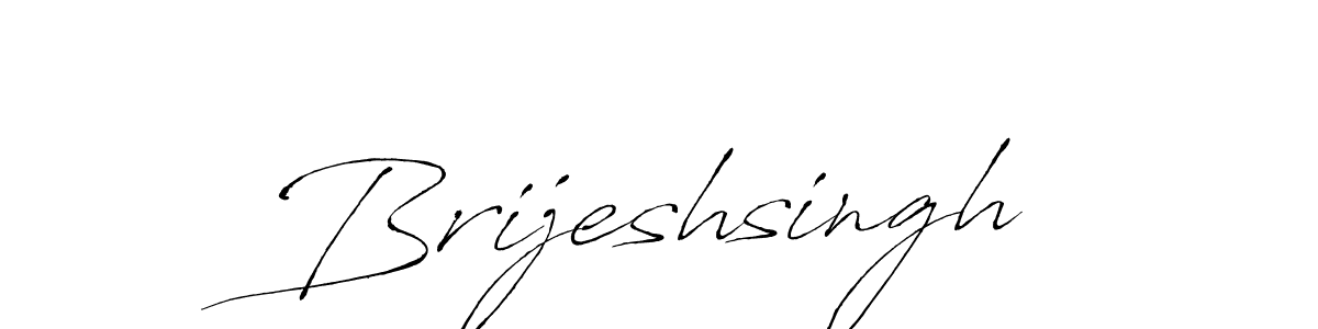 How to make Brijeshsingh name signature. Use Antro_Vectra style for creating short signs online. This is the latest handwritten sign. Brijeshsingh signature style 6 images and pictures png