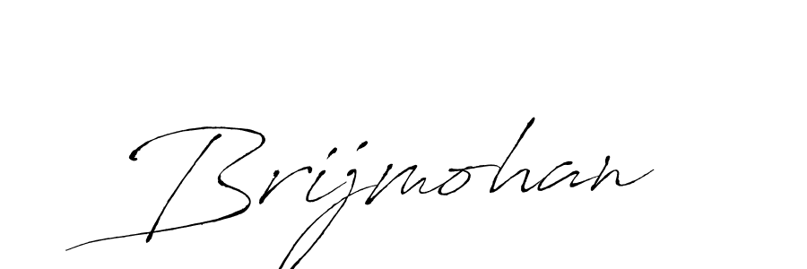 Make a beautiful signature design for name Brijmohan. With this signature (Antro_Vectra) style, you can create a handwritten signature for free. Brijmohan signature style 6 images and pictures png