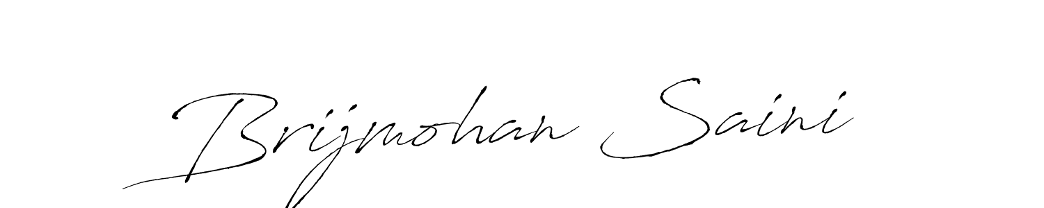 Make a beautiful signature design for name Brijmohan Saini. Use this online signature maker to create a handwritten signature for free. Brijmohan Saini signature style 6 images and pictures png