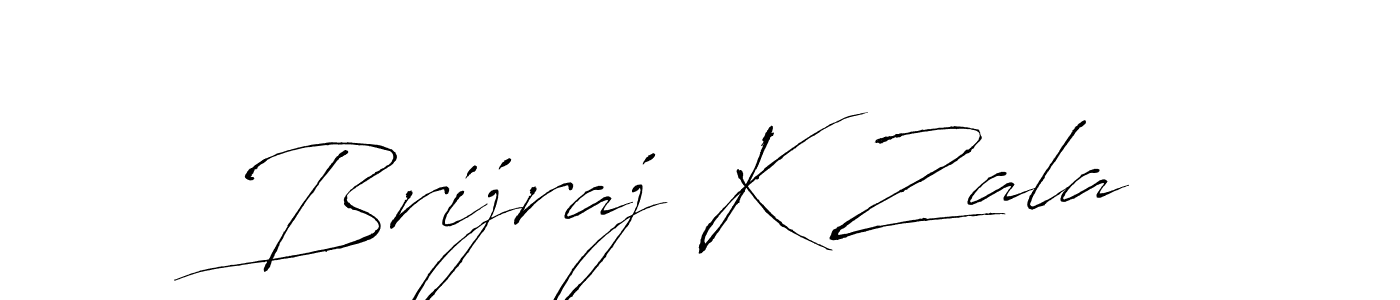 Make a beautiful signature design for name Brijraj K Zala. With this signature (Antro_Vectra) style, you can create a handwritten signature for free. Brijraj K Zala signature style 6 images and pictures png